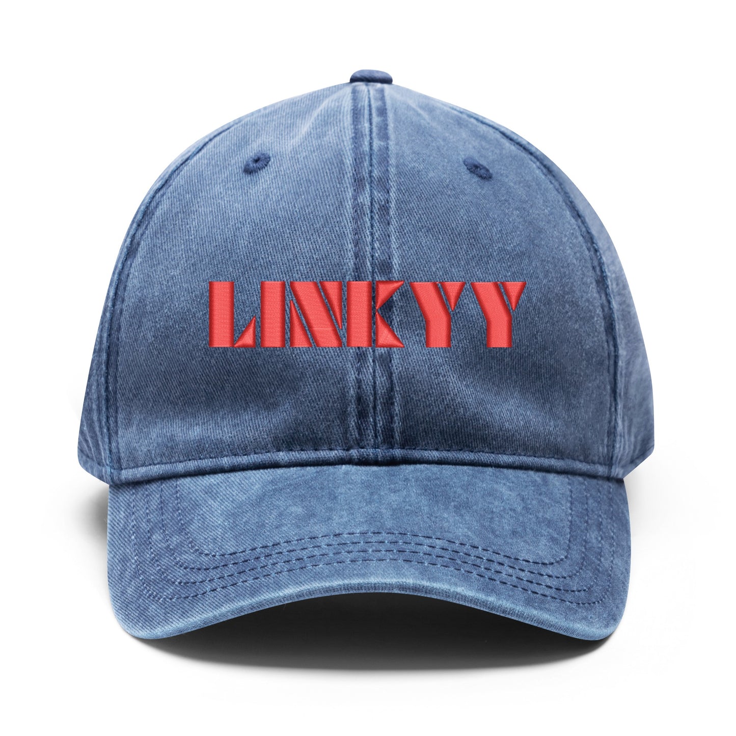 Embroidered Denim Baseball Cap