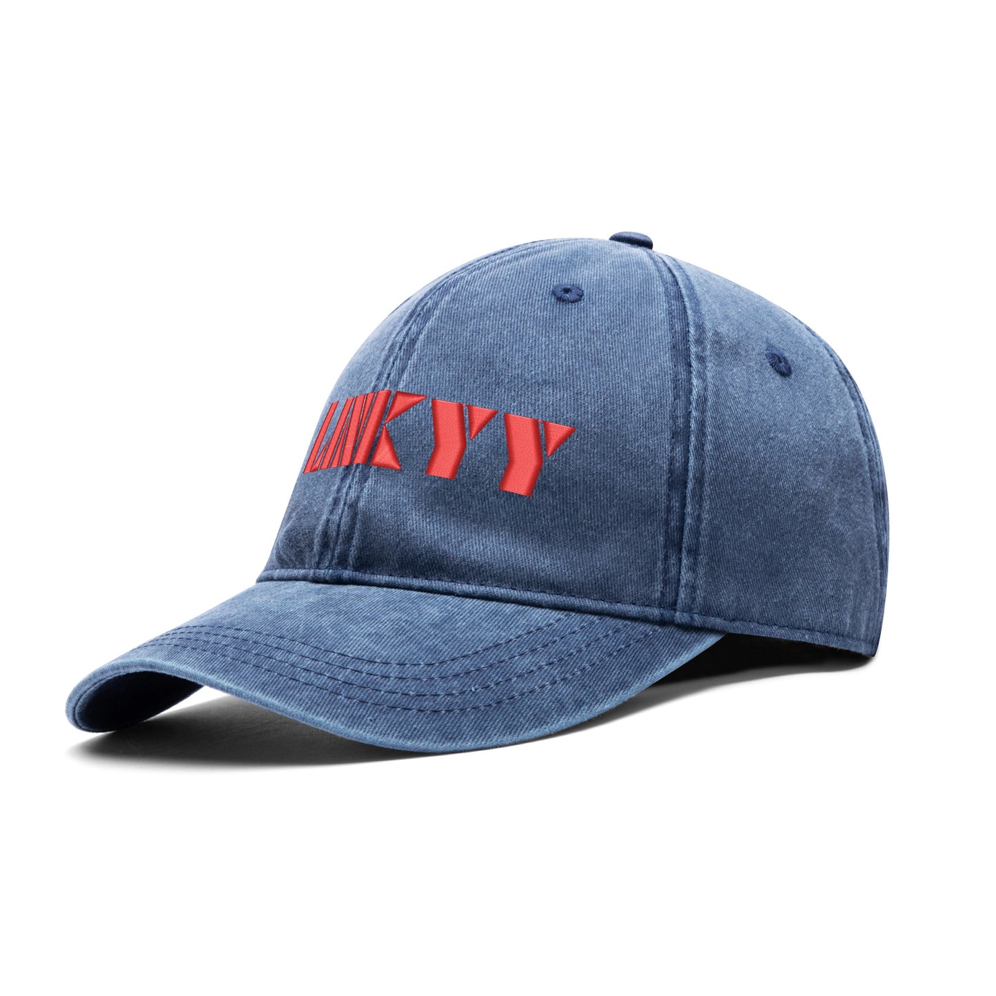 Embroidered Denim Baseball Cap