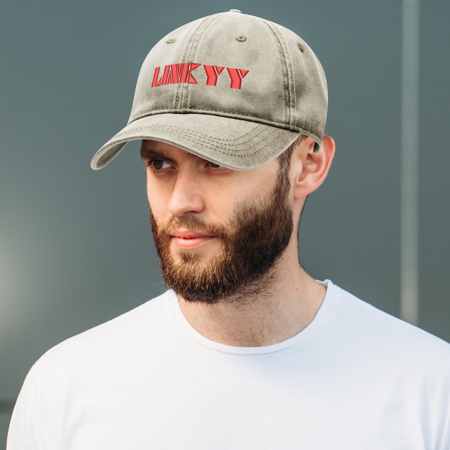 Embroidered Denim Baseball Cap