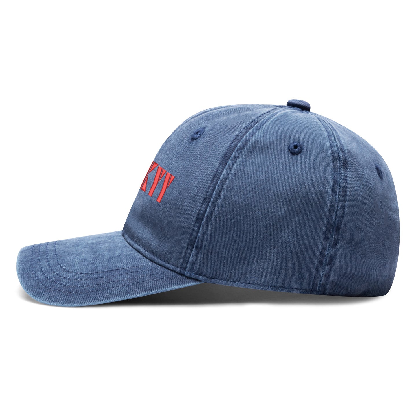 Embroidered Denim Baseball Cap