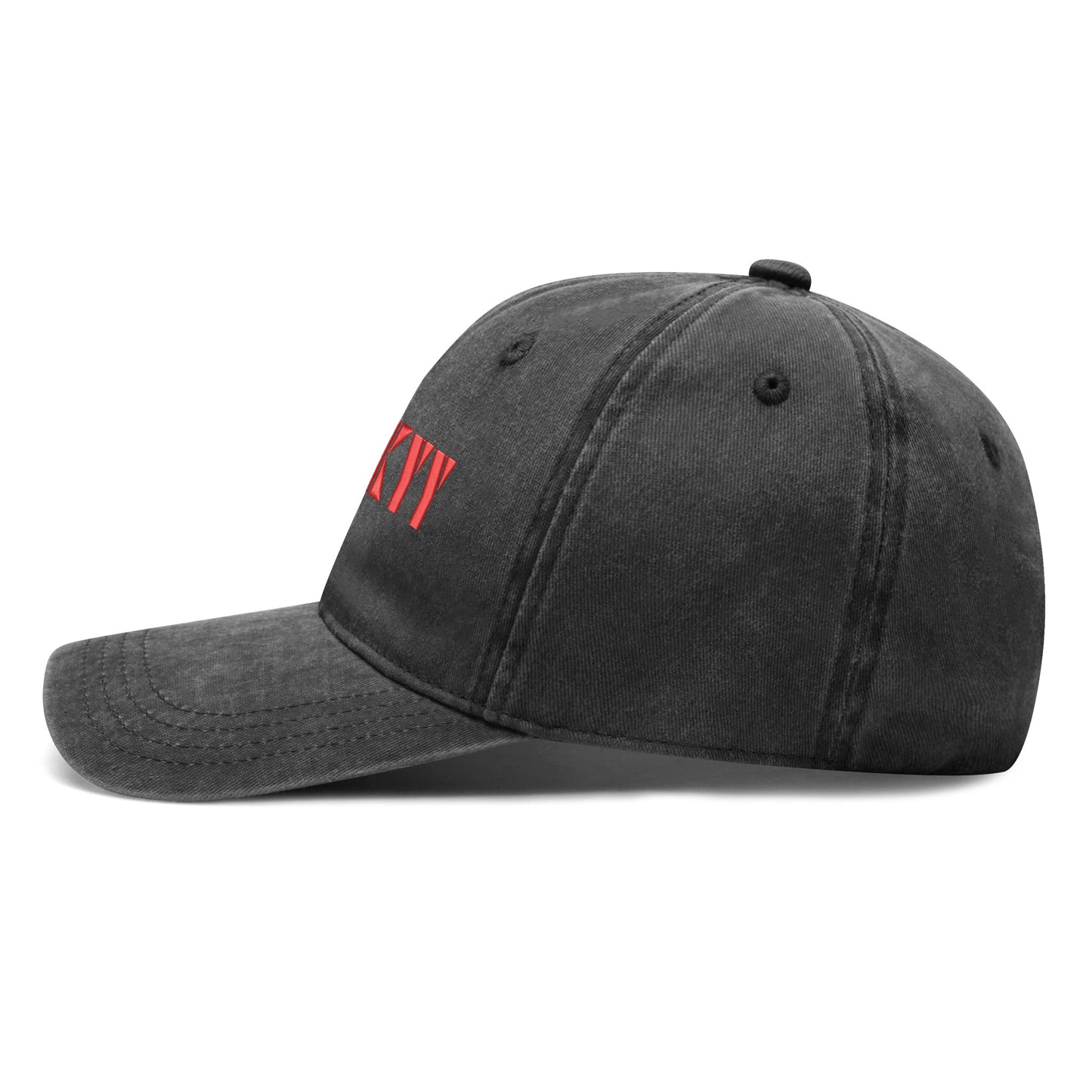 Embroidered Denim Baseball Cap