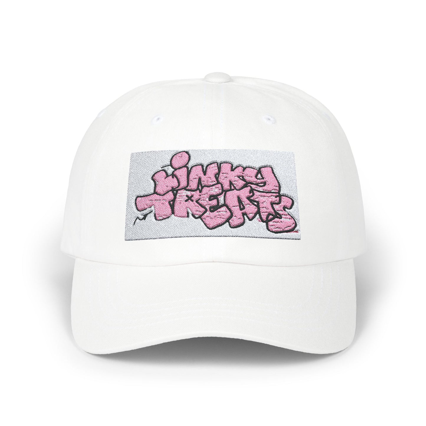 PINK & WHITE LINKY CAP